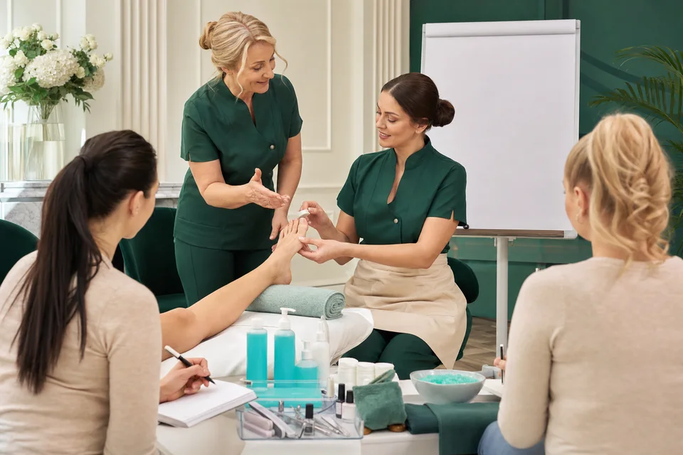 Учебная сцена программы «FRUIT PEDICURE — инструктор»