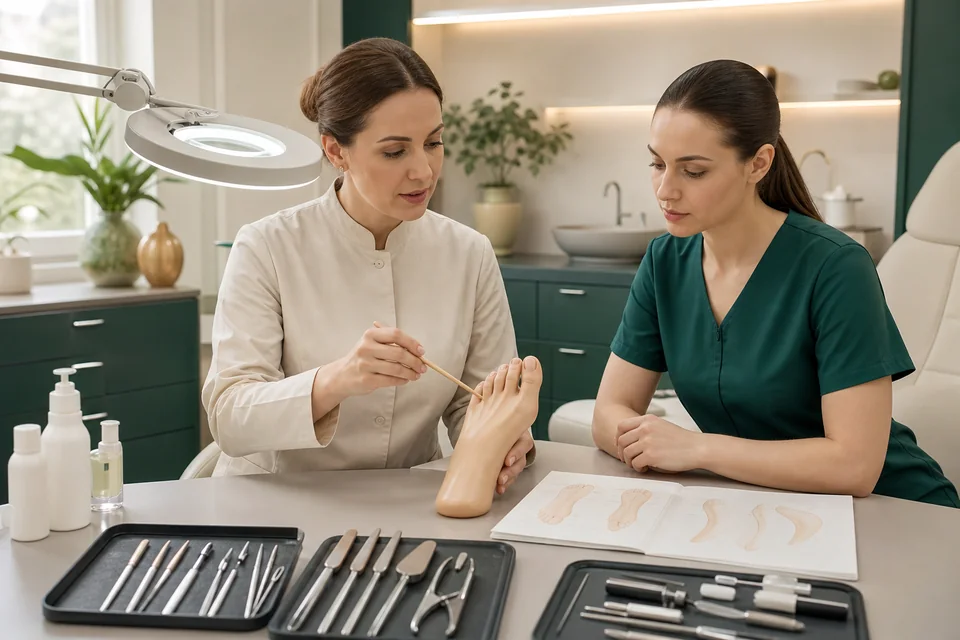 Учебная сцена программы «FRUIT PEDICURE: Экзема кожи стоп»