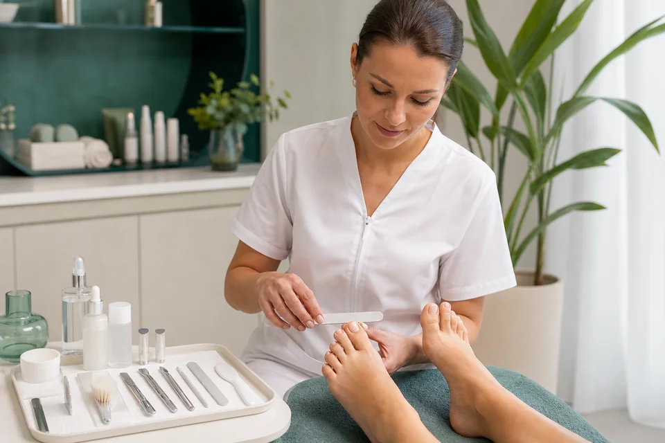 Учебная сцена программы «FRUIT PEDICURE: Детокс ногтей»